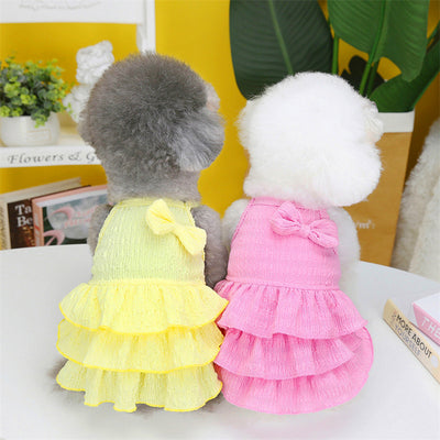 Vestido Princesa para Perros Pequeños - Falda Capas Elegante Teddy Bichon