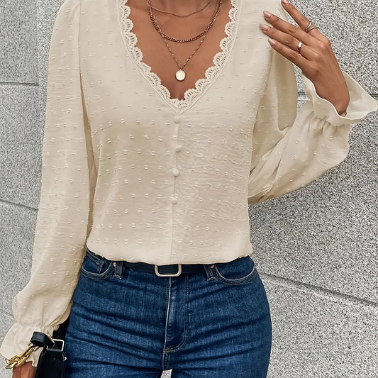 Blusa Minimalista de Manga Larga para Mujer - Versátil y Elegante