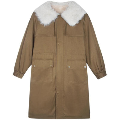 Chaqueta de Algodón con Cuello de Borrego Acolchado - Image 7