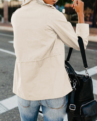 Chaqueta Casual para Mujer con Solapa y Cierre de Cremallera - Image 14