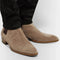 Botas Martin de Cuero Nobuk Puntera Afilada para Hombre