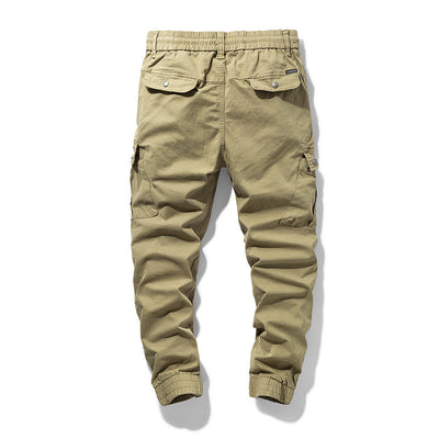 Pantalones Casuales Retro Japoneses con Cintura Elástica para Primavera y Otoño - Image 7