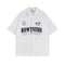 Camisa Casual de Verano con Estampado de Letras para Hombre