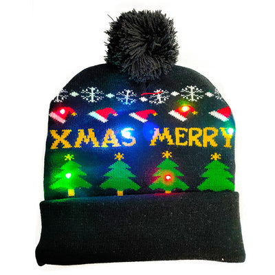 Gorro Navideño Luminoso de Punto con Luces LED - Ideal para Niños y Decoración - Image 10