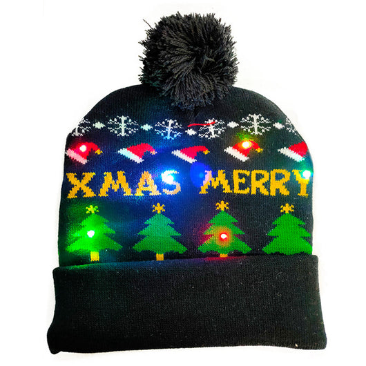 Gorro Navideño Luminoso de Punto con Luces LED - Ideal para Niños y Decoración - Image 21