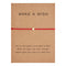 Adjustable Bracelet Paper Card Five Pointed Star Braid Rojo Butterfly