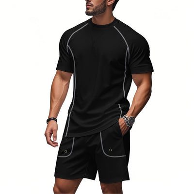 Conjunto Minimalista de Shorts y Playera de Algodón Suelta - Image 8