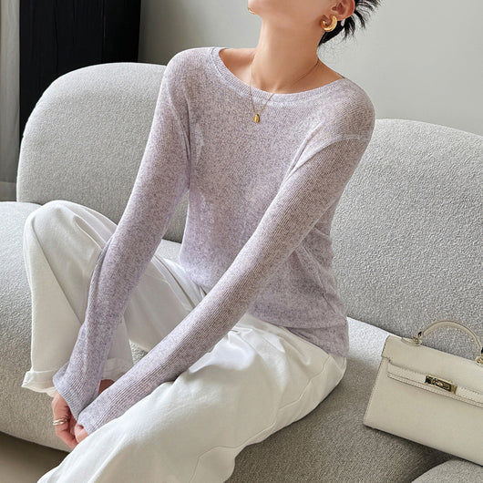 Blusa Suelta Tejida de Manga Larga Estilo Idle Premium - Image 9