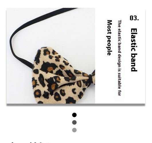 Conjunto de Máscara Media Cara y Diadema Estampado Leopardo para Halloween - Image 14