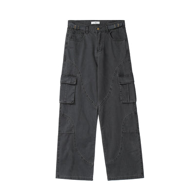 Overol Holgado Estilo Americano Desgastado para Otoño e Invierno - Image 7