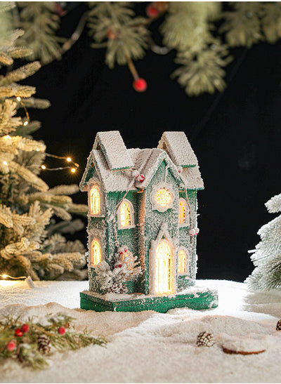 Casa de Nieve Luminosa Castelet - Regalo Creativo Navideño - Image 12