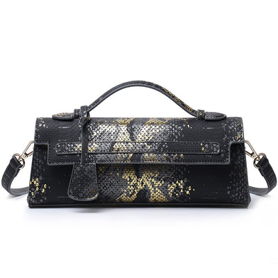 Bolso Bandolera de Cuero Texturizado Avestruz - Image 3