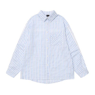 Camisa Suelta de Manga Larga Unisex