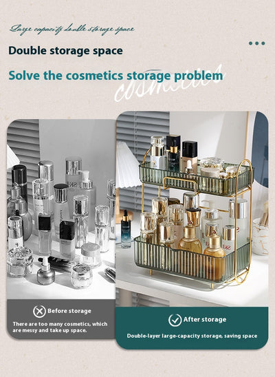 Organizador de Cosméticos y Accesorios de Baño con Estantes Dobles - Image 24