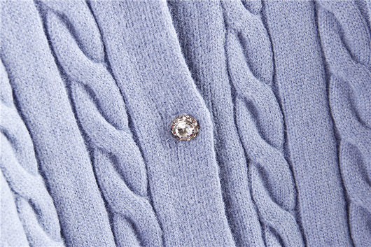 Cardigan de Lana Tejida para Mujer con Puños Ajustados - Image 17