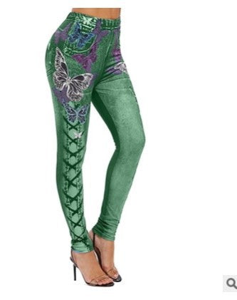 Leggings Deportivos Levantadores de Cadera con Estampado de Letras