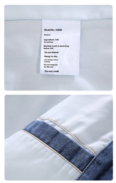 Chaqueta Denim Oversized Estilo Coreano con Costuras Artesanales para Hombre - Image 14