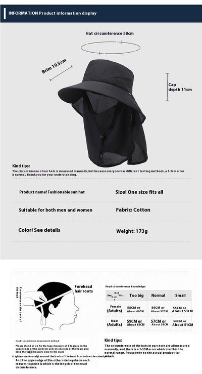 Sombrero Pescador de Ala Ancha con Protección UV para Hombre - Image 15