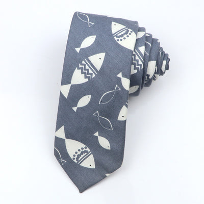 Corbata Angosta Estilo Coreano para Hombre en Algodón - Image 17