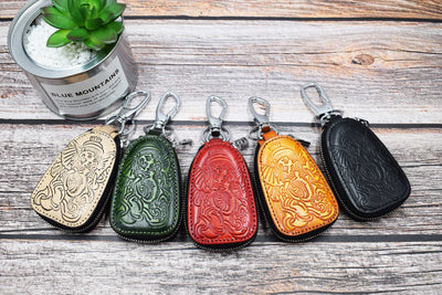 Estuche de Cuero para Llaves Estilo Retro - Colgante para Cintura - Image 21
