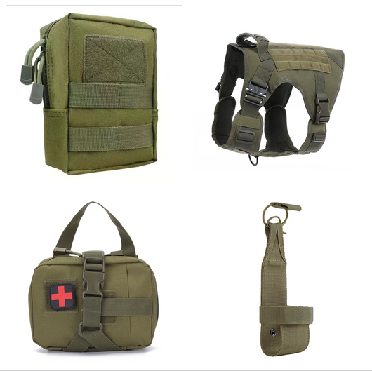 Chaleco Táctico para Perros con Desmontaje Rápido - Ropa de Entrenamiento - Image 28