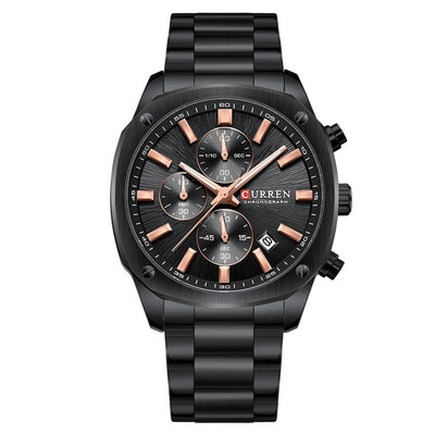 Reloj Empresarial Impermeable para Hombre con Seis Agujas y Calendario - Image 5