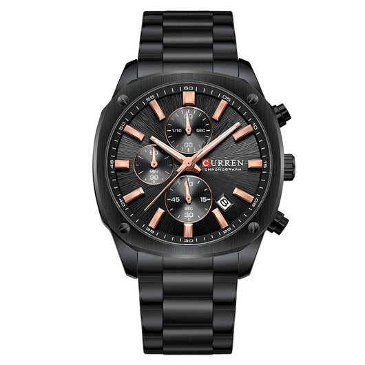 Reloj Empresarial Impermeable para Hombre con Seis Agujas y Calendario - Image 5