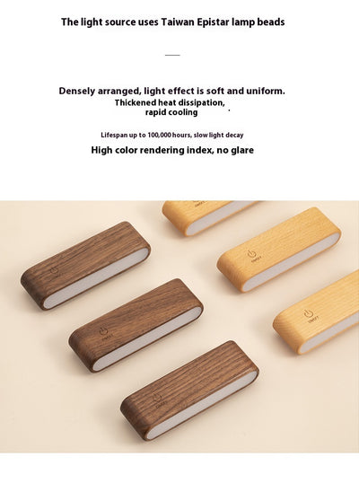 Lámpara de Pared LED Moderna en Madera Maciza sin Instalación - Image 13