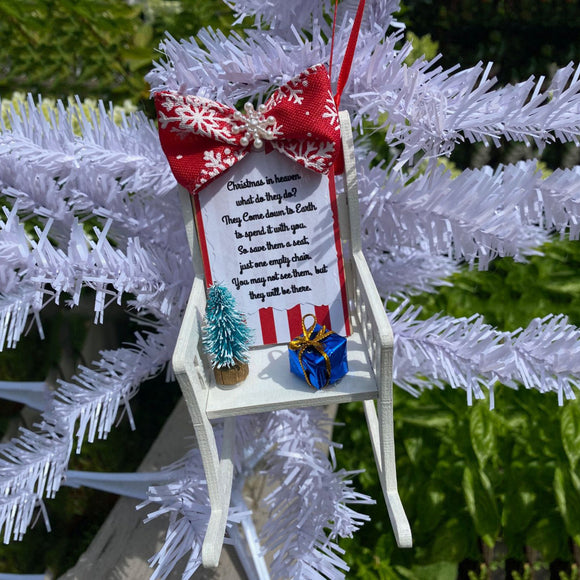 Adorno Navideño Silla del Cielo - Decoración Nostálgica