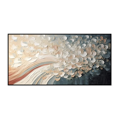 Cuadro Moderno Árbol de Cerezo Blanco - Pintura al Óleo Hecha a Mano con Técnica Palette Knife - Image 6