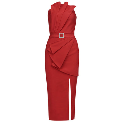 Falda Plisada con Abertura Sexy y Top Tubo para Mujer - Image 12