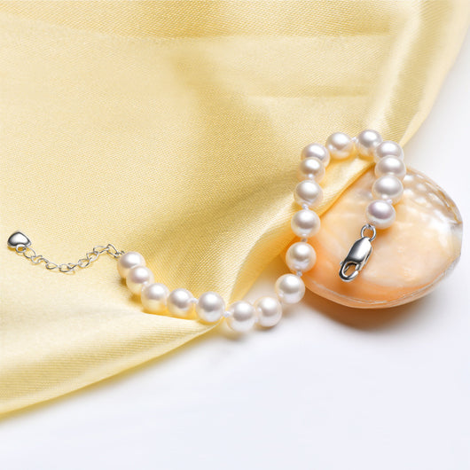 Pulsera de Plata Esterlina con Perla de Agua Dulce Natural - Image 9