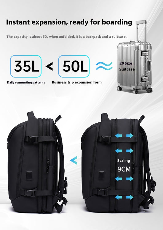 Mochila Multifuncional con Compresión al Vacío para Hombre - Image 17
