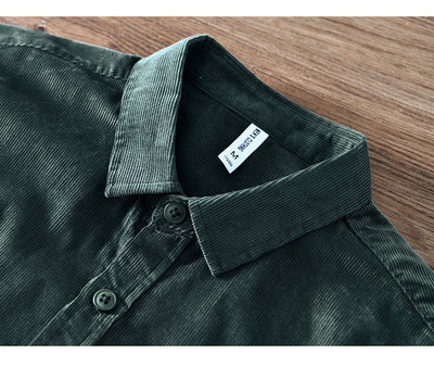 Camisa de Pana Casual con Bolsillos para Hombre - Image 14