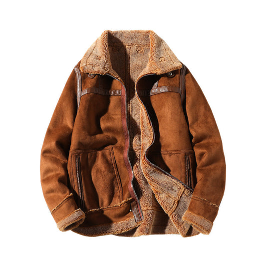 Chaqueta para Hombre con Forro de Lana y Cuello de Piel - Image 2