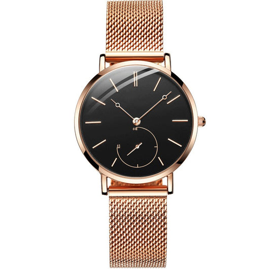 Reloj de Cuarzo Impermeable con Esfera Pequeña para Mujer - Image 3