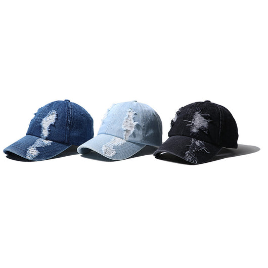 Gorra de Béisbol Unisex con Detalles Perforados en Denim - Image 2