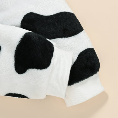 Pijama Enterizo Vaca Esponjosa con Capucha y Piernas Largas para Bebé - Image 7