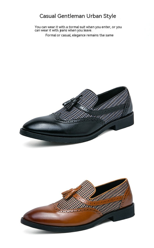 Zapatos de Cuero Estilo Británico para Hombre - Elegancia Ejecutiva - Image 10