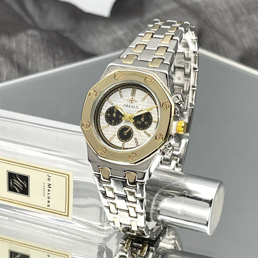 Reloj de Pareja Acero Inoxidable con Calendario y Resistencia al Agua - Image 11