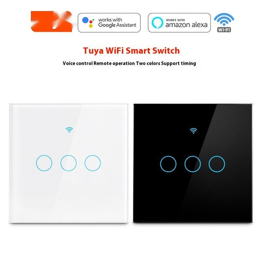 Interruptor Inteligente WiFi RF433 Voz Control Estándar Europeo Universal - Image 15