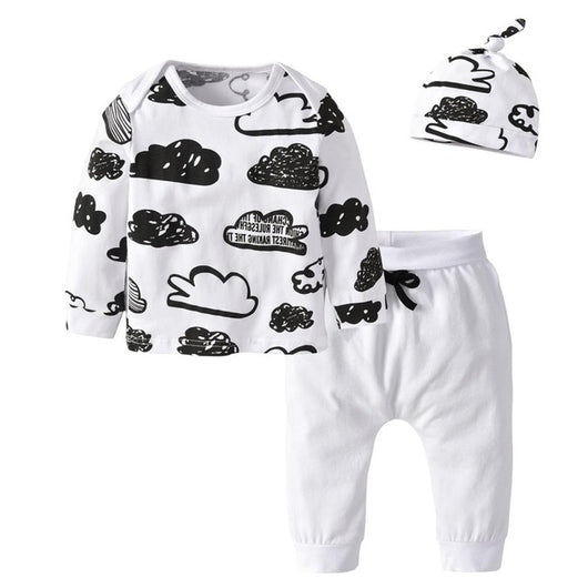 Conjunto de 3 Piezas para Bebé con Pantalón Nube y Cierre Ajustable - Image 6