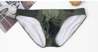 Calzón Triangular de Seda Helada con Diseño Camuflaje - Image 8