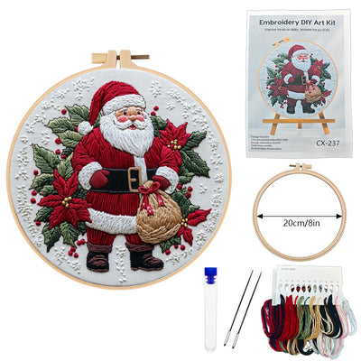 Kit de Bordado Navideño Papá Noel Completo - Image 2