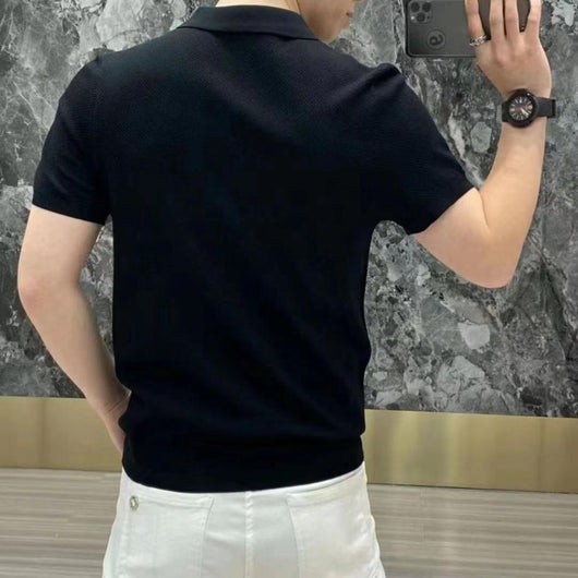 Polo Casual Lujo Asequible con Estampado de Piña - Manga Corta para Hombre - Image 11
