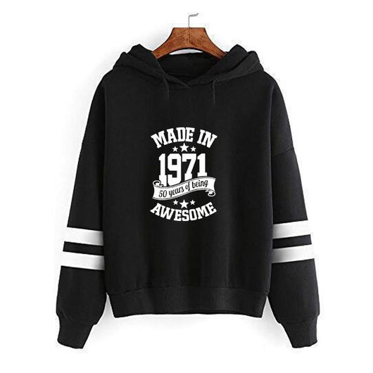 Sudadera con Capucha de Rayas Paralelas - Image 3