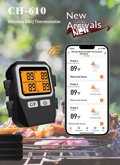 Termómetro Inalámbrico Bluetooth para Parrilla y Horno con 4 Sensores - Image 14