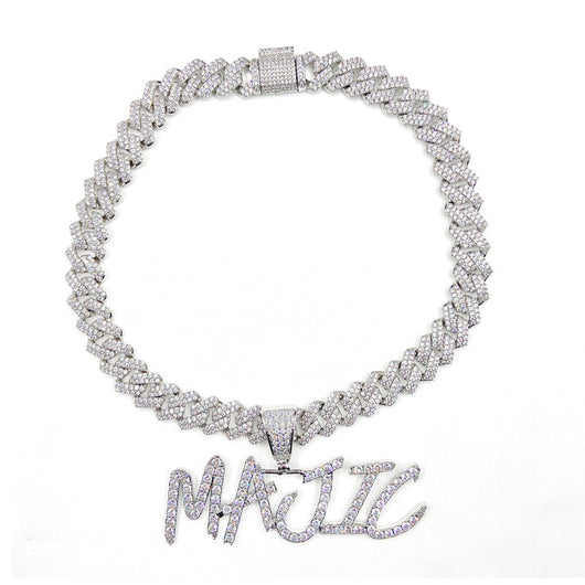 Collar Personalizado Hip-Hop con Letras Estilo Europeo Americano - Image 6