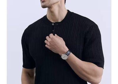 Polo Casual Slim Fit de Punto para Hombre - Cuello Redondo Premium - Image 22