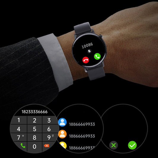 Reloj Inteligente Deportivo con Pantalla Redonda 1.32" y Llamadas Bluetooth